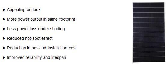 34x12 Cut Cells 405W Solar Pv Panel Excel1