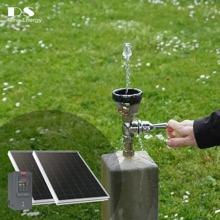 113,7 kW Panneau solaire propulsé 55 kW Système de pompe à eau AC avec onduleur d'efficacité élevé -