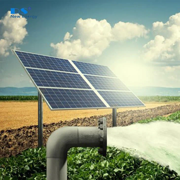 Pompe 7.5KW alimentée par panneau solaire 14.6KW pour répondre aux besoins du village