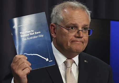 Le Premier ministre Scott Morrison dévoile le plan de l'Australie pour attein...