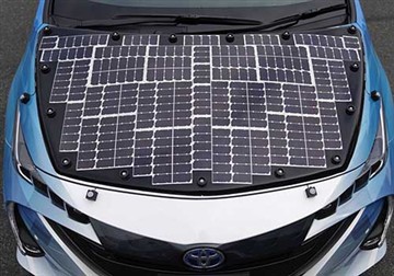 L'énergie solaire atteint la voiture électrique